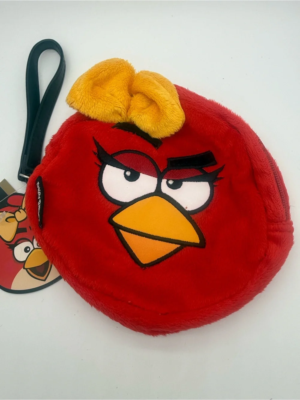 Angry Birds Ruby Female Red Bird Plush Wristlet Coin Purse Accessory Innovations